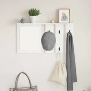 Appendiabiti a muro Bianco 85 x 10 x 45 cm Legno multistrato 874483