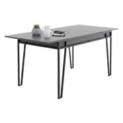 Nestor, Tavolo Allungabile Allungabile, 80x170x76h cm Nero Antracite