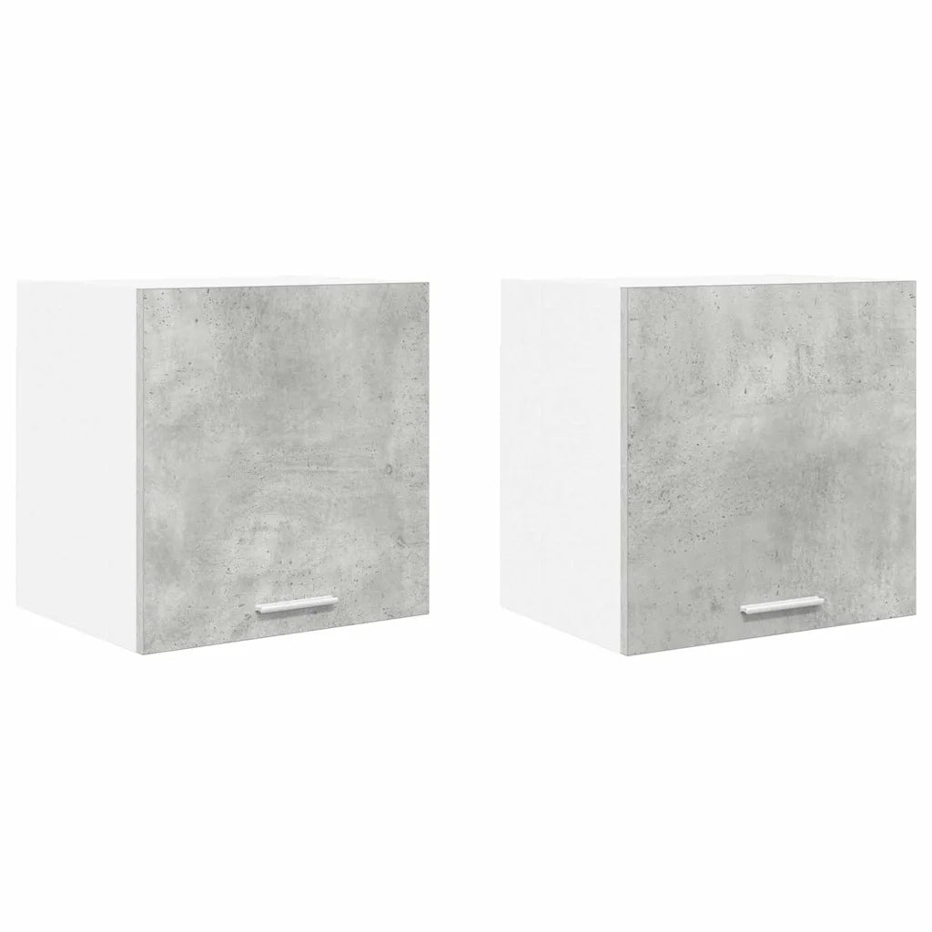 Armadio pensile 2 pcs Grigio Cemento e Bianco 40 x 31 x 40 cm 884137