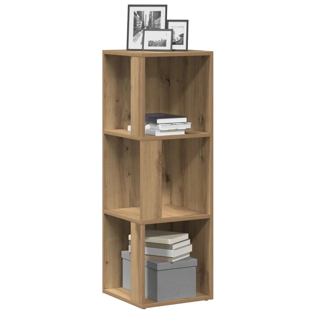 Mobile Angolare Rovere Artigianale 33x33x100 cm in Truciolato