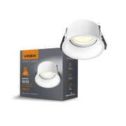 Faretto incasso orientabile tondo bianco GU10 Videx