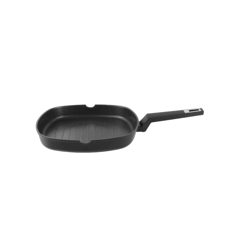 Bistecchiera antiaderente 28cm alluminio forgiato, rivestimento QuanTanium 3 strati, induzione gas elettrico - SOGO