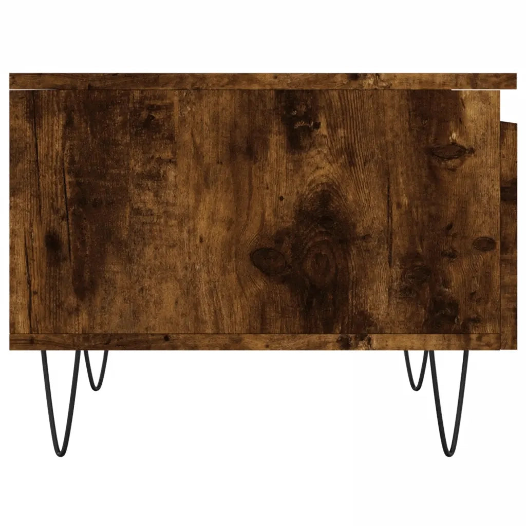 2 pz Tavolini salotto | Tavolino da caff¨¨ | Tavolino da Soggiorno Rovere Fumo 50x46x35 cm Legno Multistrato
