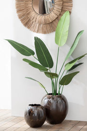 Piantina J-Line - ceramica - marrone - medio - Ø 40 cm