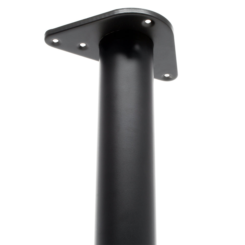 Set 4 gambe tavolo regolabili in acciaio inox nero Ø 60mm 710mm