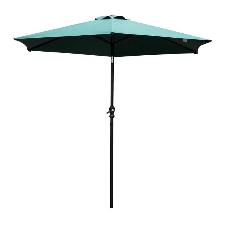 OMBRELLONE DA GIARDINO 2.7 × 2.35 M INCLINABILE ALLUMINIO E POLIESTERE VERDE