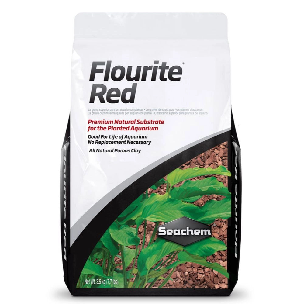Seachem Flourite ( Substrato per Acquari d'acqua Dolce con Piante) Colore: Rosso, Formato: 3,5 Kg