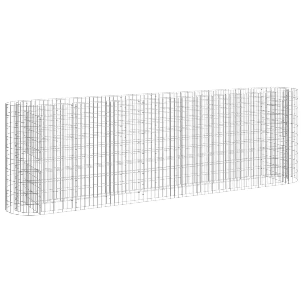 Gabbione con Letto Rialzato in Acciaio Zincato 330x50x100 cm 152035