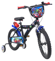 AVENGERS 16, adatta a bambini tra i 5 e i 7 anni, per altezza tra 105 e 135 cm, con borraccia e scudo frontale