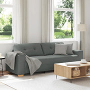 Divano a 3 posti Grigio Scuro 220x78x80 cm in Tessuto 4105089