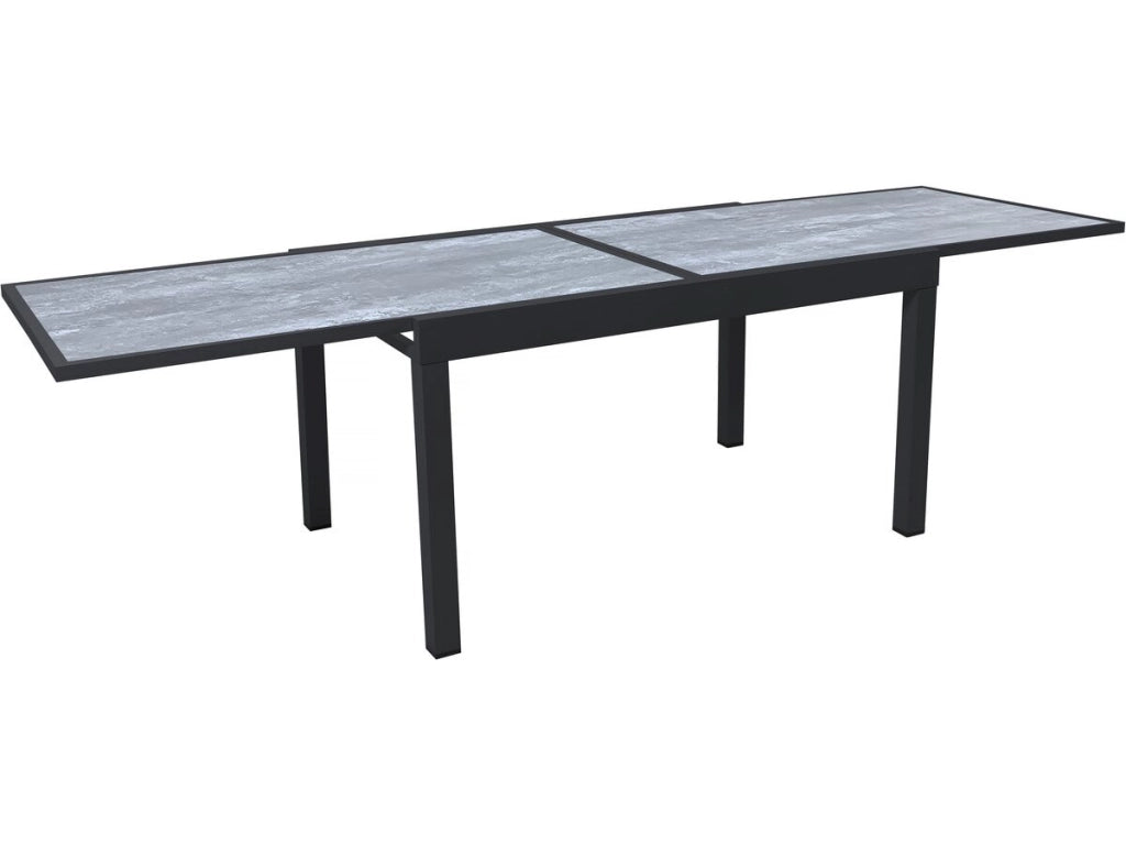 Tavolo da giardino allungabile in alluminio "Lagos" - 140/280 x 90 x 76 cm - Grigio