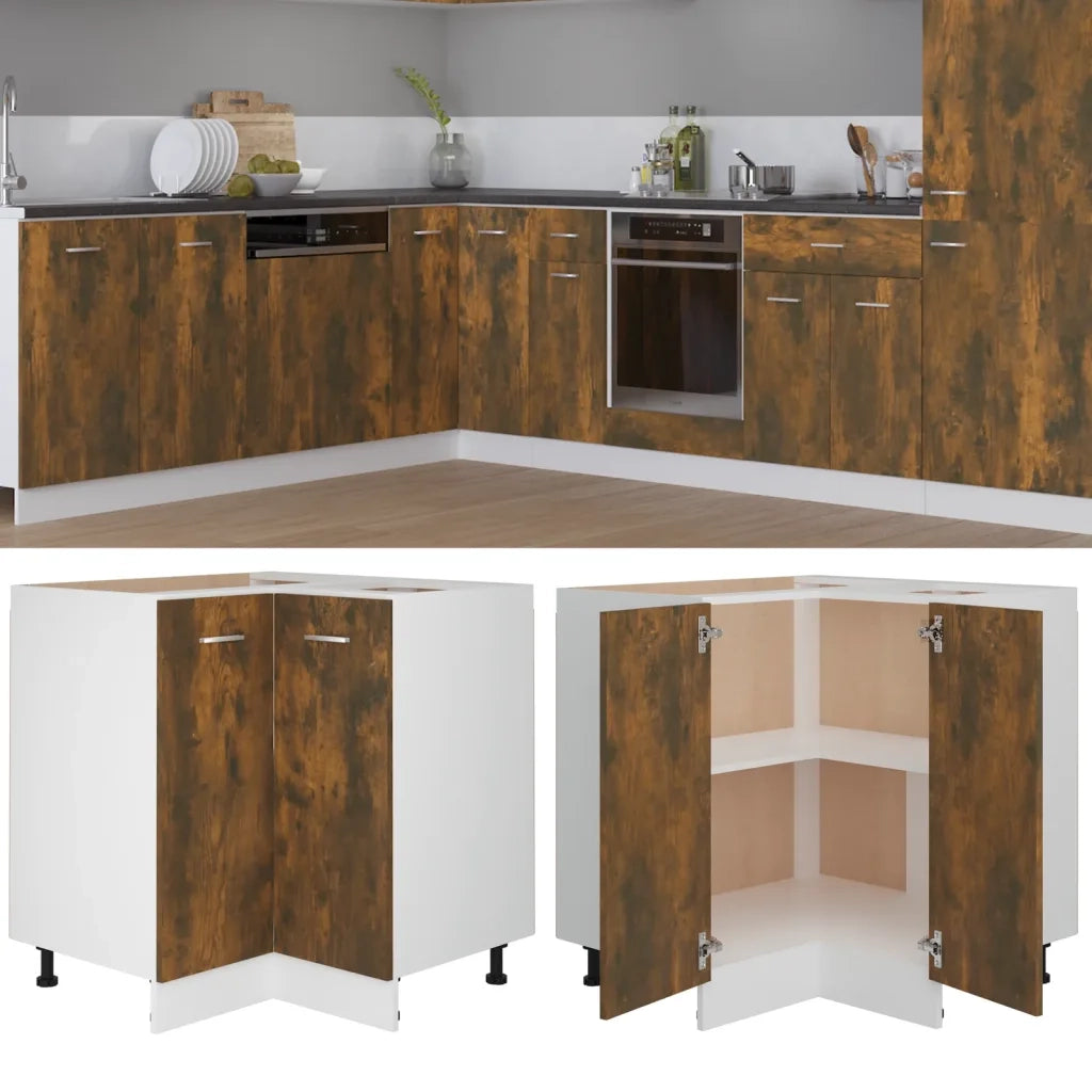 Armadietto Cucina Rovere Fumo 75,5x75,5x80,5 cm in Legno cod mxl 67337
