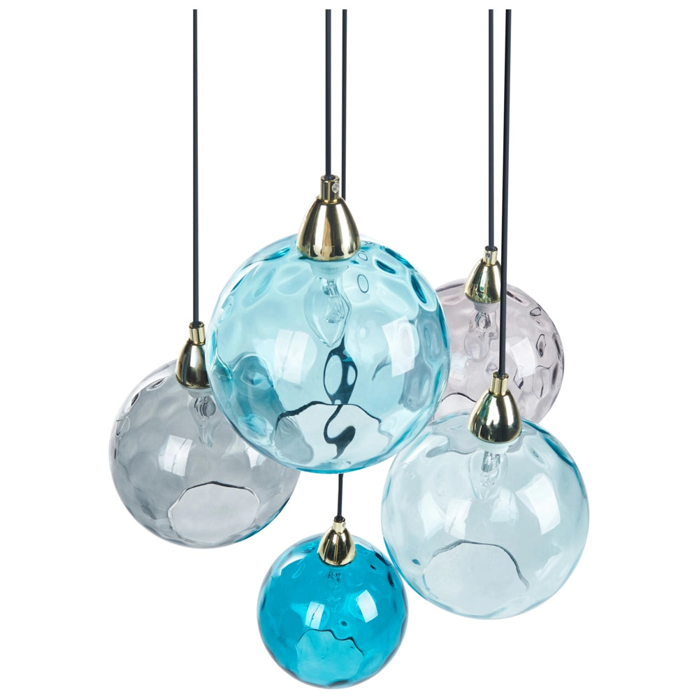 Lampadario in metallo ferro vetro soggiorno stile moderno stile moderno blu glamour soggiorno sala da pranzo camera