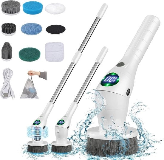 Aspirapolvere elettrico caricabile - 8-in-1 - Aspirapolvere senza fili - Bagno - Pavimento - Cucina - Esterno