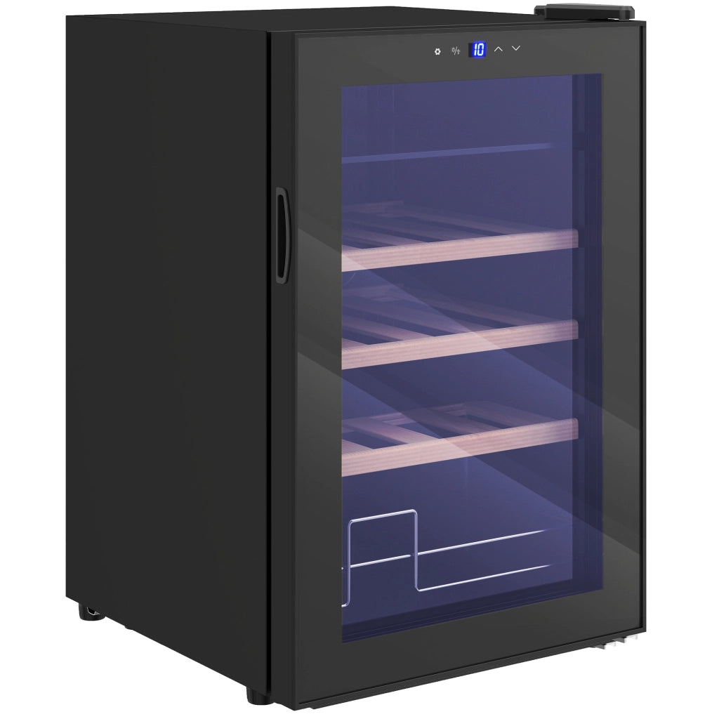 Cantinetta Frigo per Vino ¨C Zephmum ¨C Nero 43x45x64 cm con Ripiani Regolabili