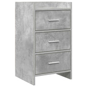 Comodini Grigio Cemento 40 x 36 x 70 cm Legno ingegnerizzato 8011030