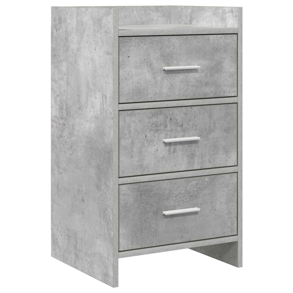 Comodini Grigio Cemento 40 x 36 x 70 cm Legno ingegnerizzato 8011030