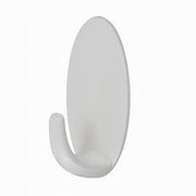 Trade Shop - Set 3pz Ganci Appendini Adesivi Ovali Parete Casa Cucina Bagno Attaccapanni 59677 -