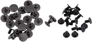 Set di chiodi a vite in ottone per artigianato in pelle - 20 pezzi - 5 mm/8 mm - testa a coperchio nera