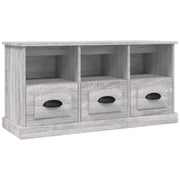 Mobile TV multimediale mensola TV credenza TV sala da pranzo soggiorno camera da letto Sonoma 100 x 35 x 50 cm legno ingegnerizzato grigio 02_0028336