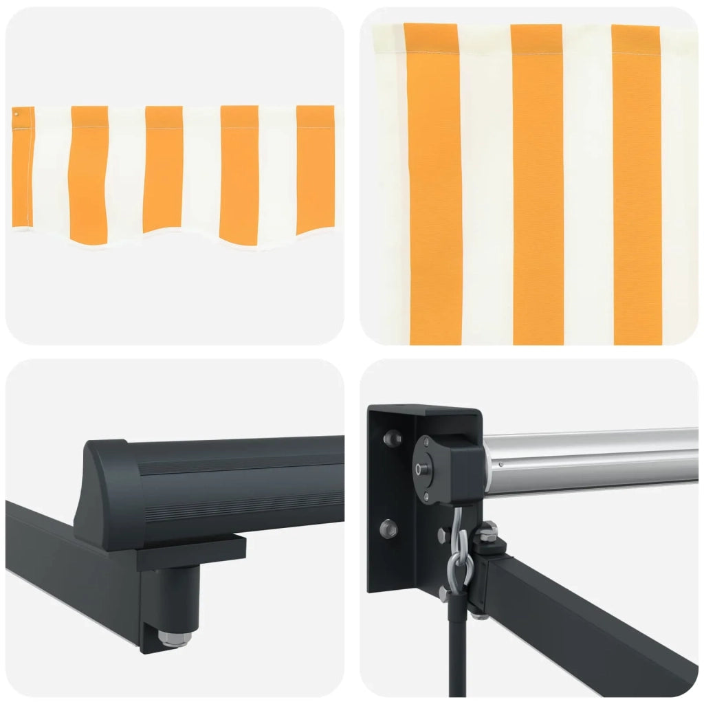 Tenda retrattile manuale con LED 4 x 2 m 3419400