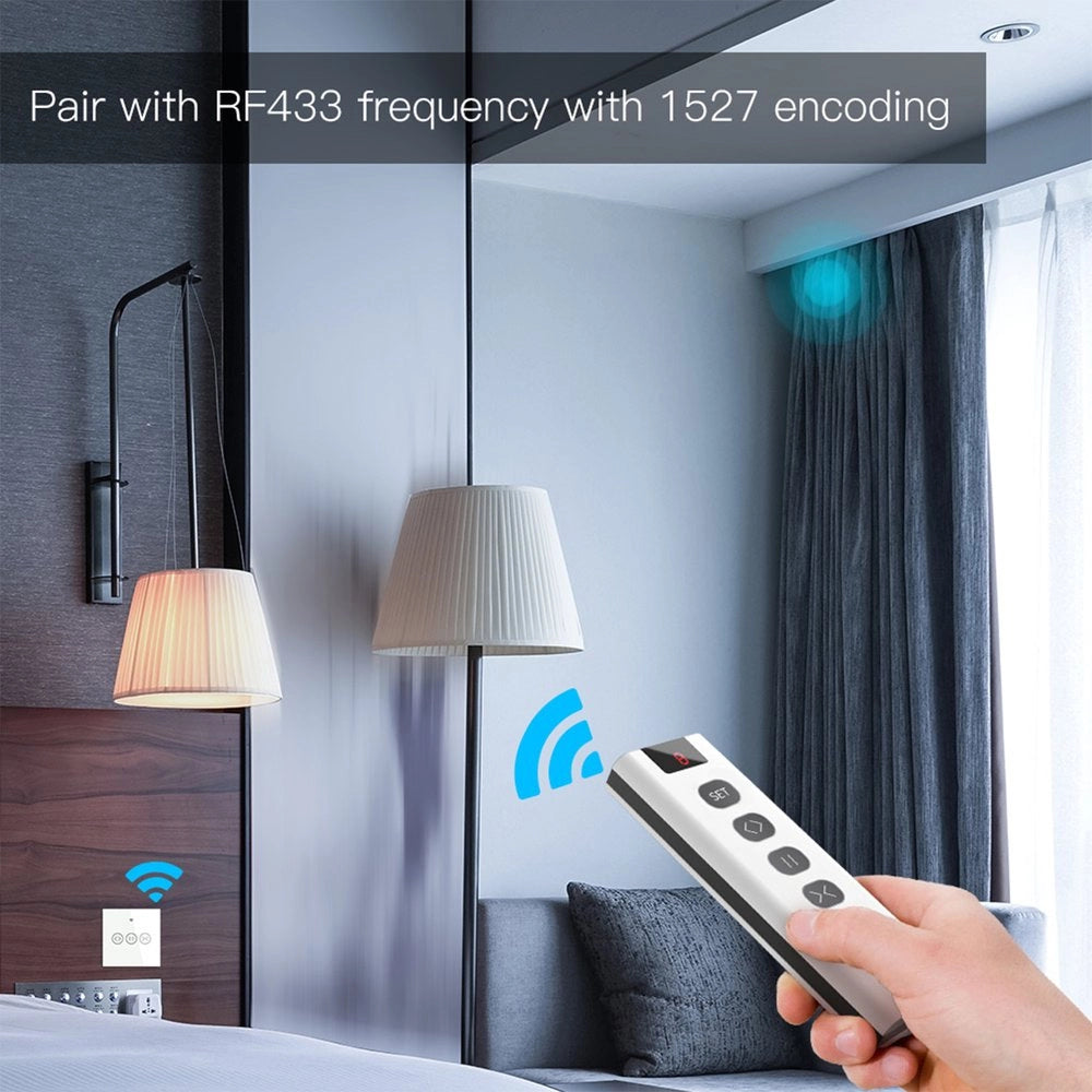 Telecomando Interruttore Wireless RF 433MHz TUYA, Smart Life BATTERIA LR23A , 4 Tasti 9 Scene SH1909