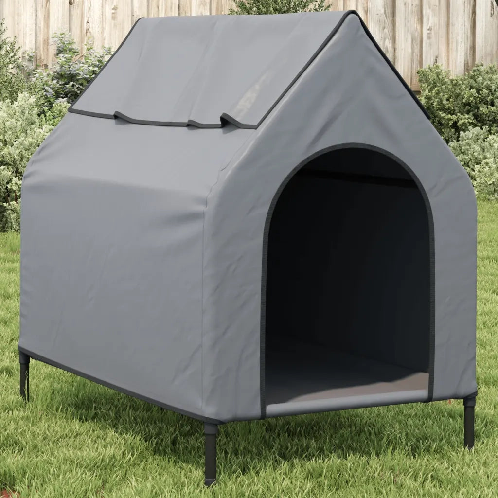 Cuccia per Cani Grigio Chiaro in Tessuto Oxford e Acciaio 172591