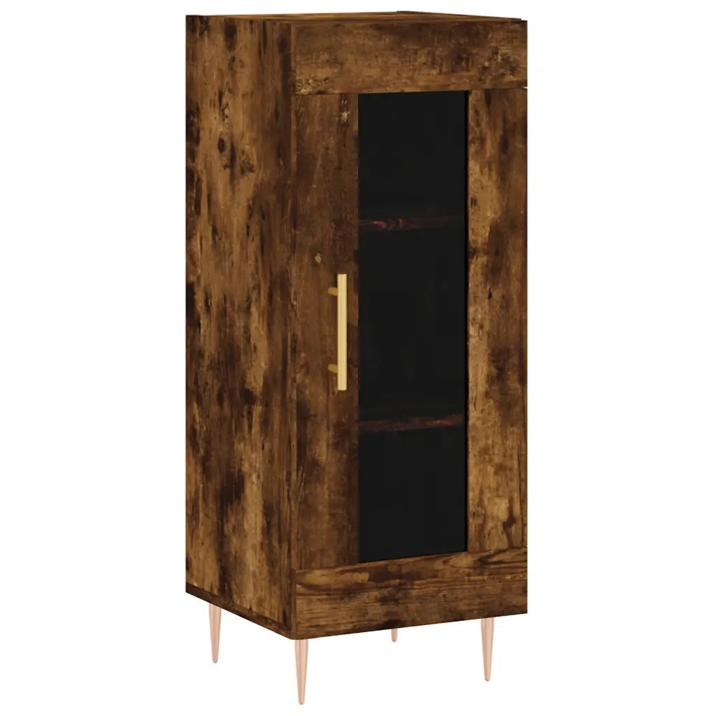 Credenza Rovere Fumo 34,5x34x90 cm in Legno Multistrato 828785