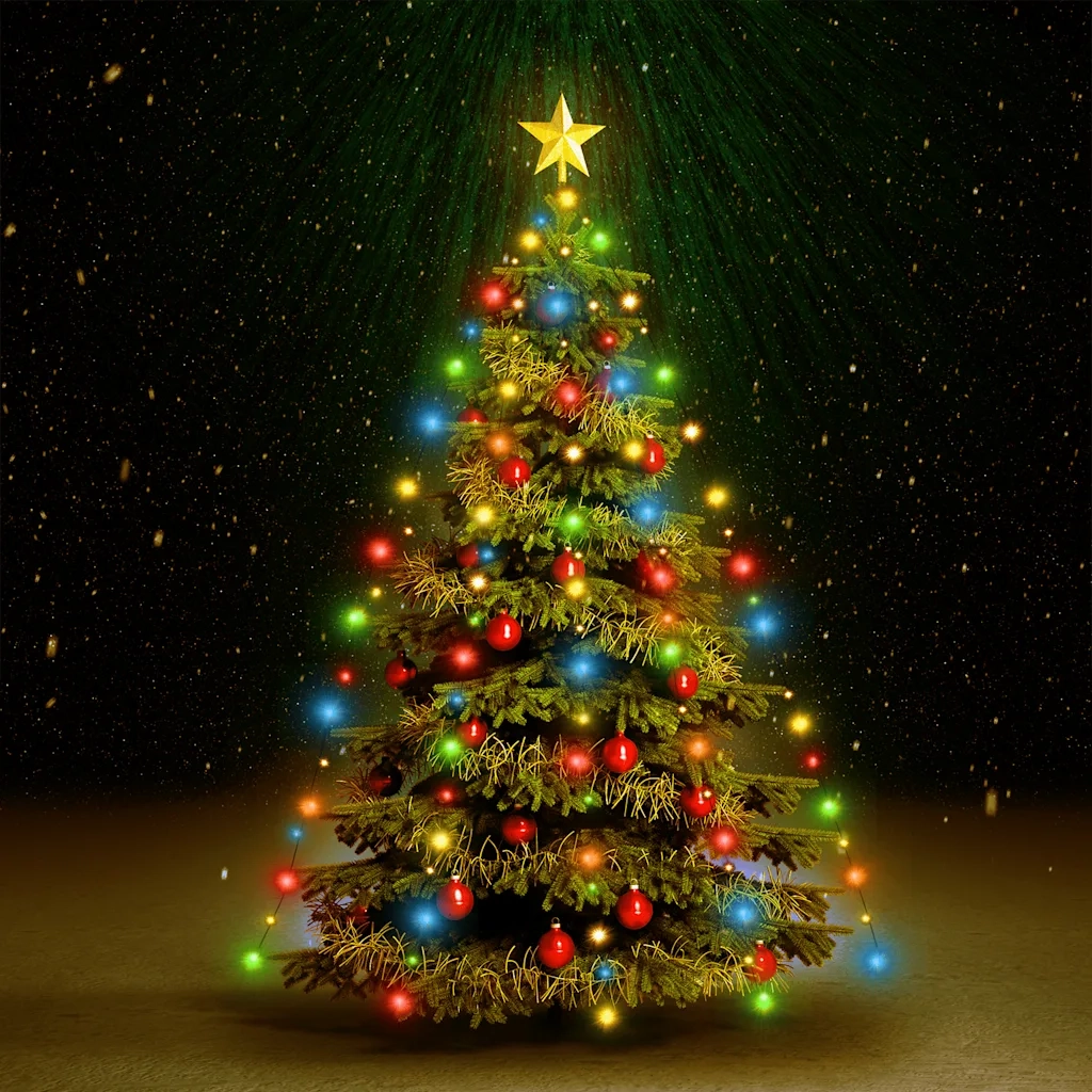 Rete di Luce per Albero di Natale 150 LED Multicolore 150 cm CFW9495973