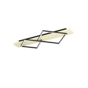 Plafoniera Rustica Country Boyal Metallo Marrone 2 Luci Led 28W 1750+2050Lm