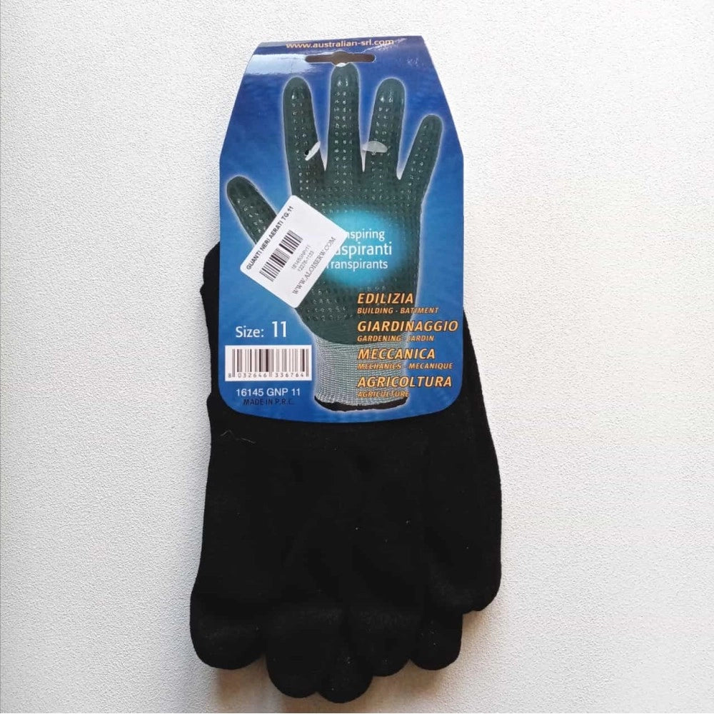 Australian guanti da lavoro black dot air flex, taglie disponibili  8
