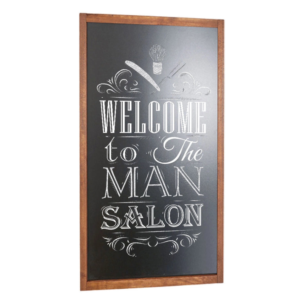 Lavagna con Cornice in Legno 60x115cm in Legno Dark Wood