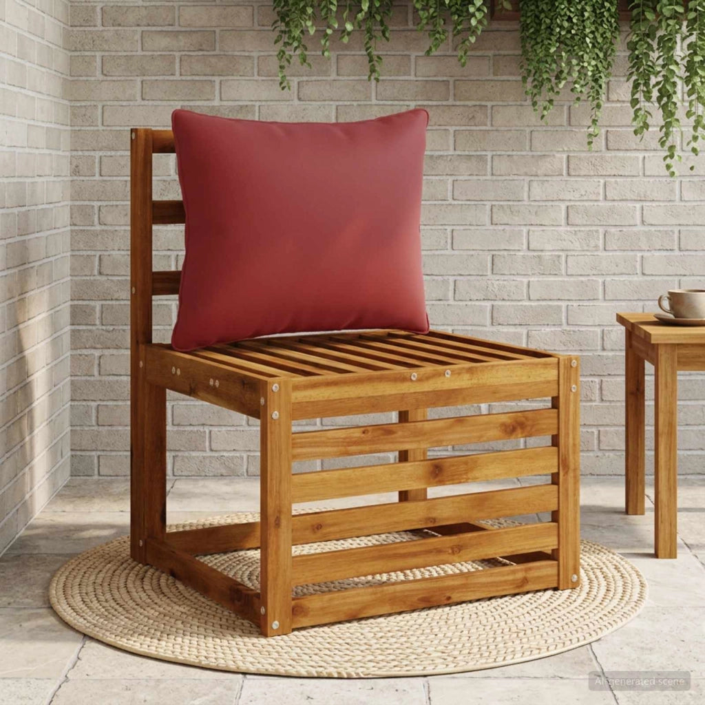 Cuscino per Schiena a 1 Pezzo PUTTEN 100% Poliestere Rosso Vino 946962