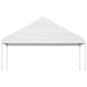 Gazebo con Tetto Bianco 5,88x2,23x3,75 m in Polietilene 362639