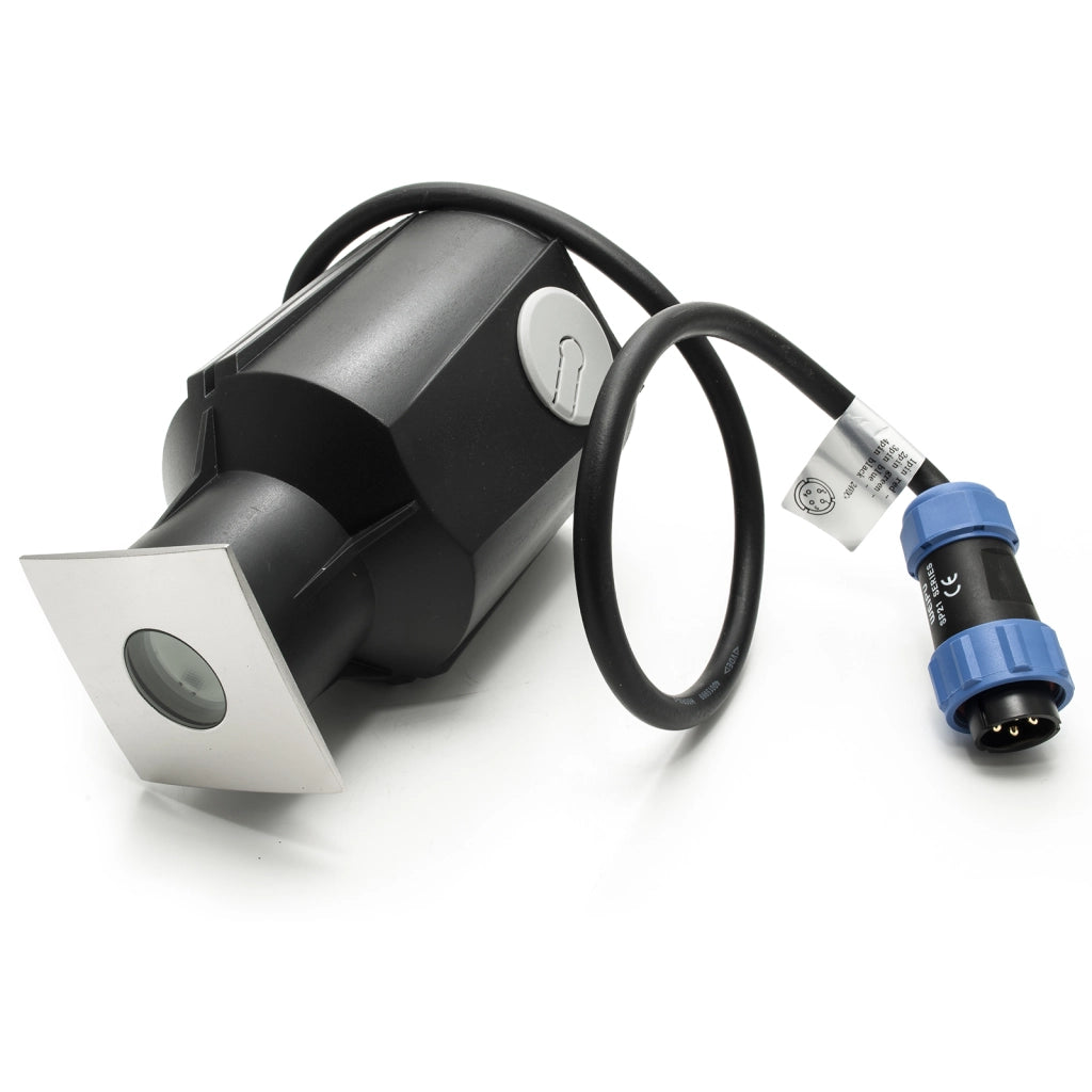 EASY SQUARE II faretto incasso calpestabile 24V segnapassi LED 3W SPOT RGB DMX IP67 dimmerabile luce colorata