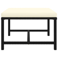 Set Divani da Giardino 9 pz con Cuscini in Polyrattan Nero cod mxl 36212