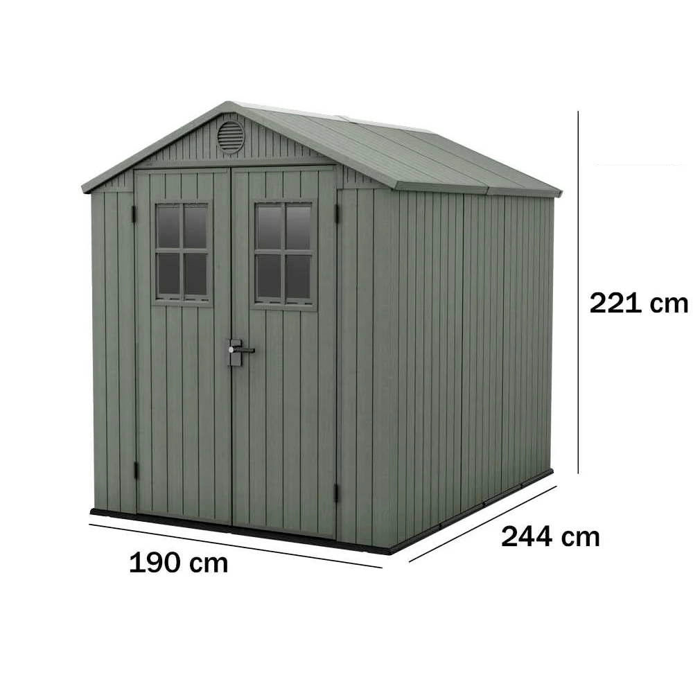 Casetta da Giardino in Resina Keter Darwin 6x8 Colore: Verde
