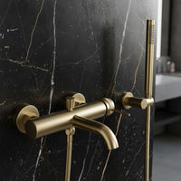 Rubinetto Da Vasca Rea Lungo Grip Brush Gold