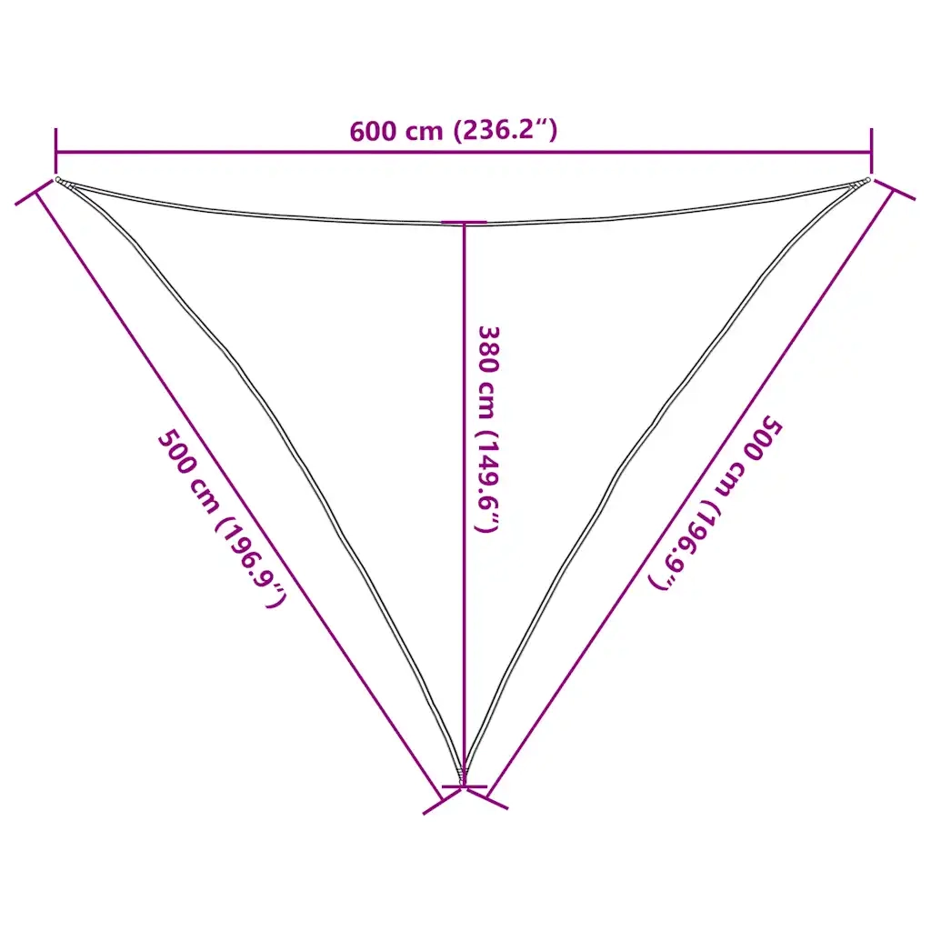 Vela Parasole 160 g/m² Rossa 5x5x6 m in HDPE 311650