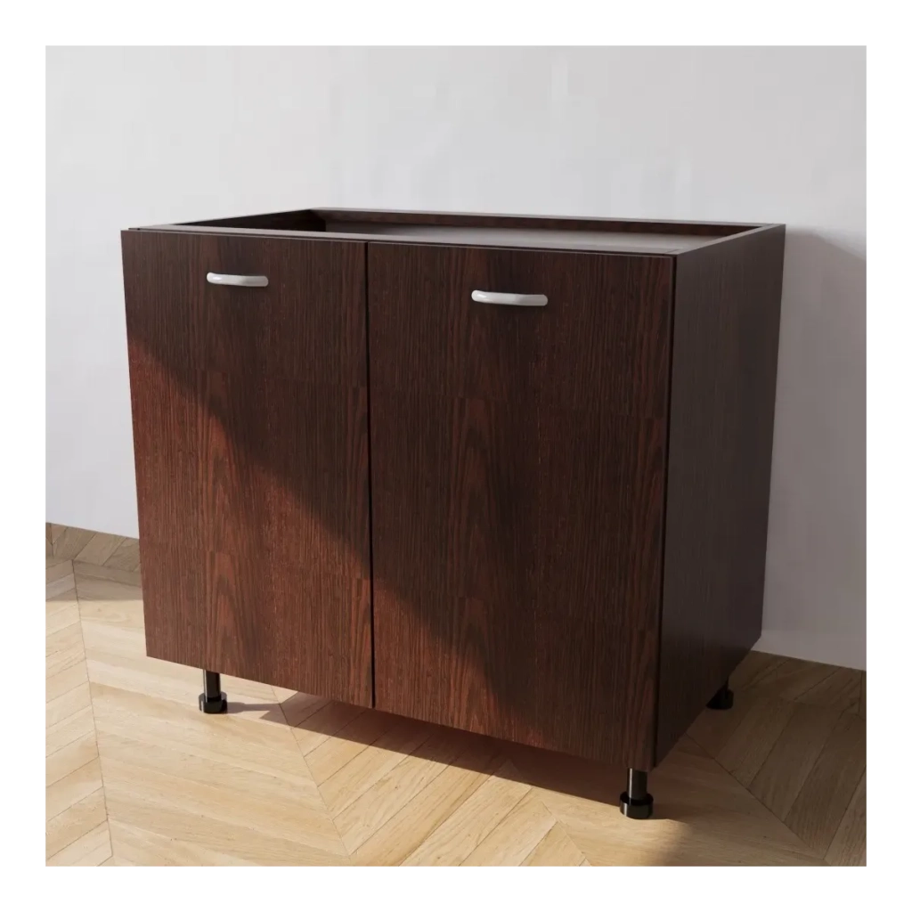 Calandrelli Base Cucina 80 con 2 ante  L 80 P 55,5 H 72 cm Wengè