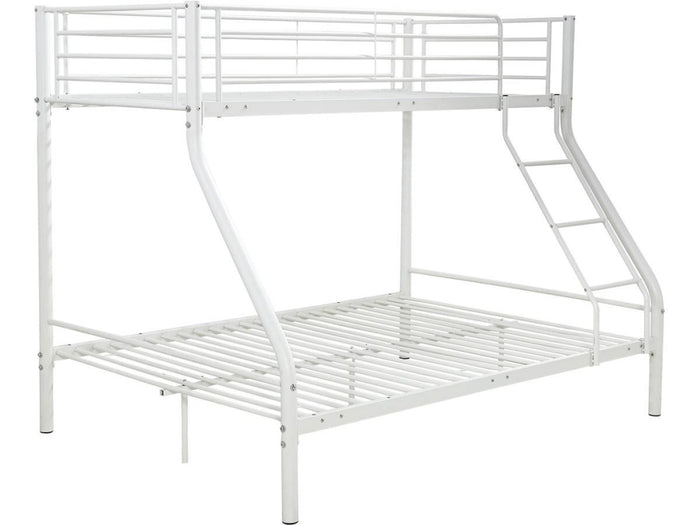 Letto a castello "LEO" - Bianco - Metallo