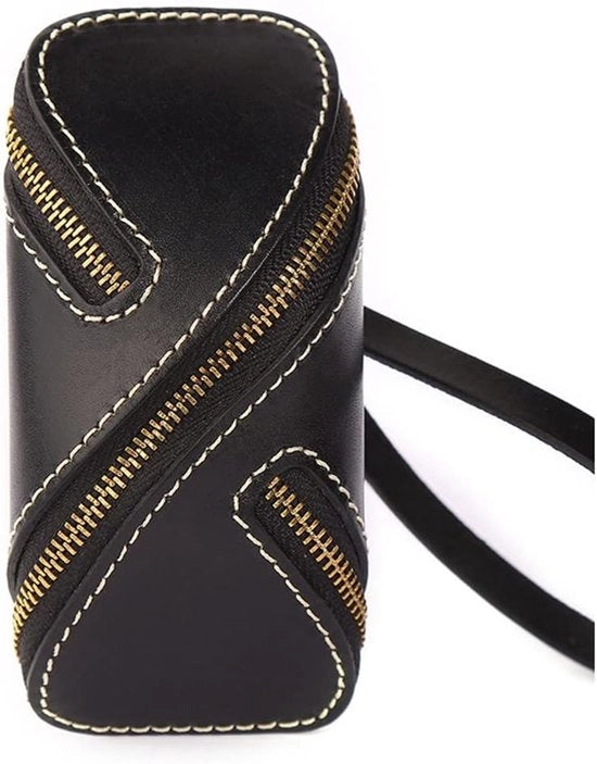 Taschi da chiave in pelle PU con cerniera. Piccolo contenitore per chiavi. Robusto e stile. Deposito pratico delle chiavi per uomini e donne.