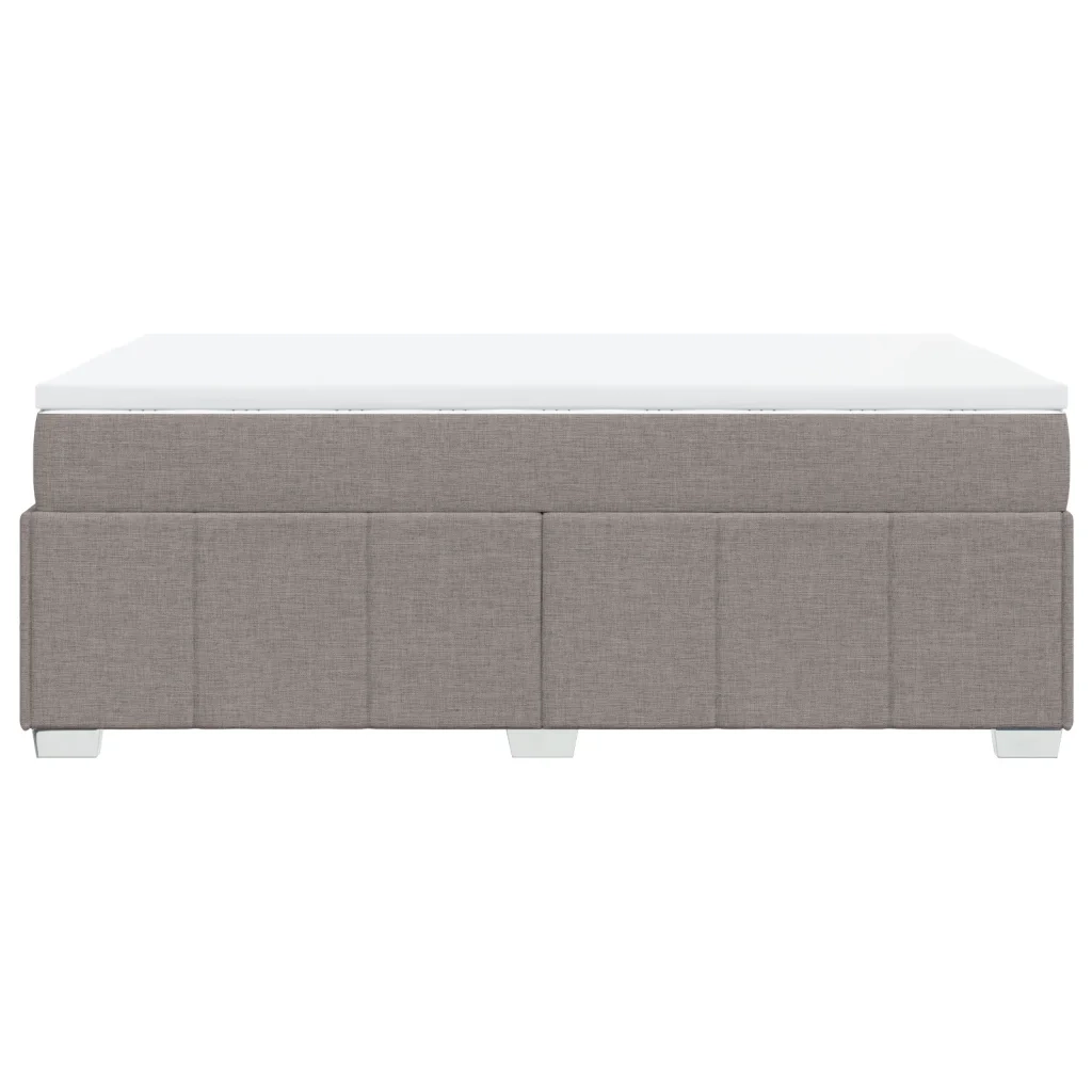 Giroletto a Molle con Materasso Tortora 120x190 cm in Tessuto