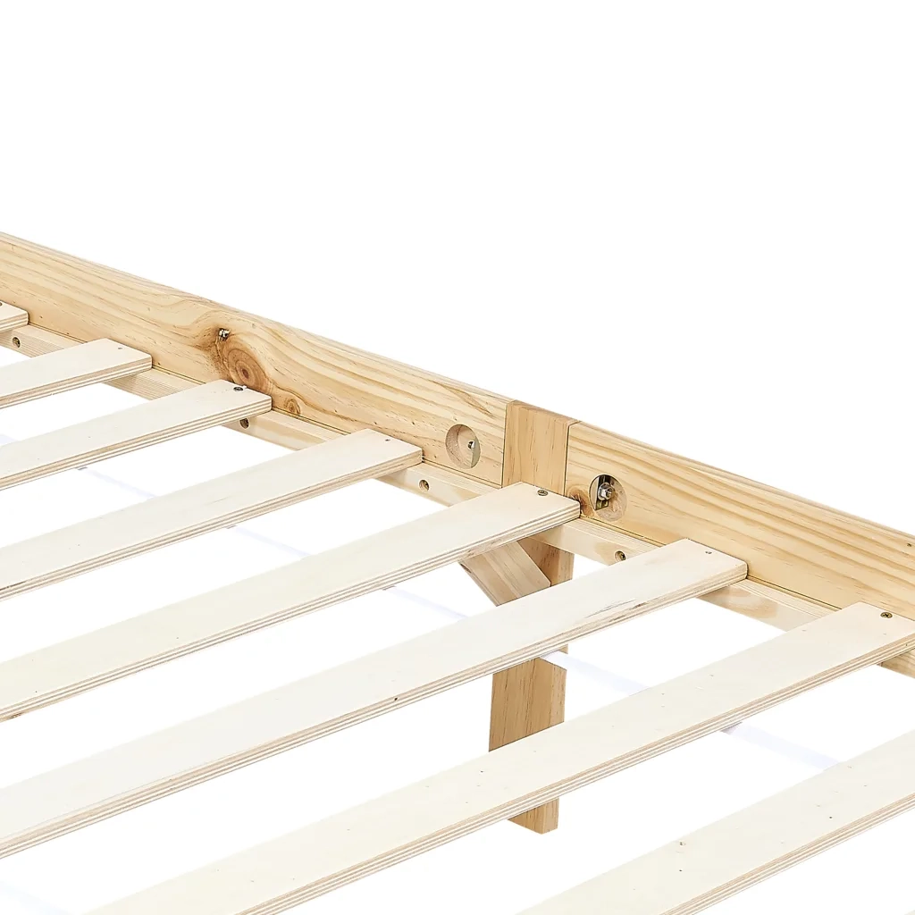 Giroletto senza Materasso-Struttura Letto 100x200 cm in Legno Massello di Pino 551525