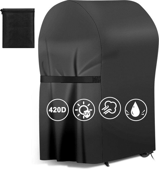Grillhoes in 420D Oxford-stof, impermeabili, resistenti al vento e protetti da raggi UV, con cinture autoadesive e tasca di stoccaggio (77 x 67 x 110 cm)