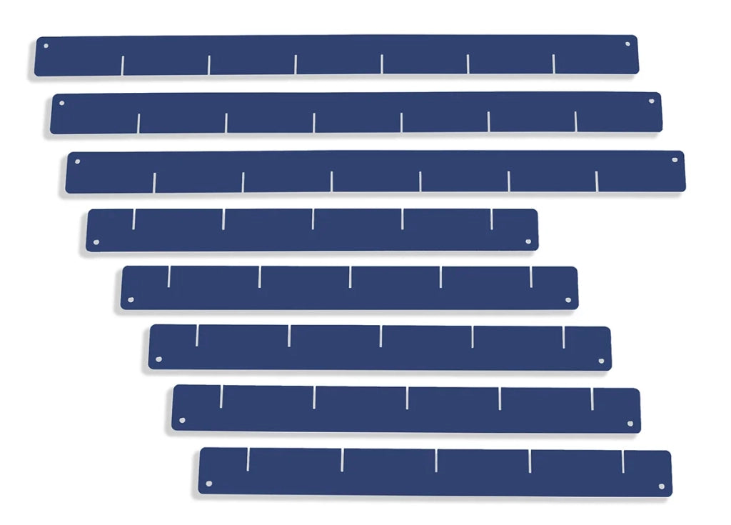 Divisori per cassetti, blu - set, per carrelli da officina