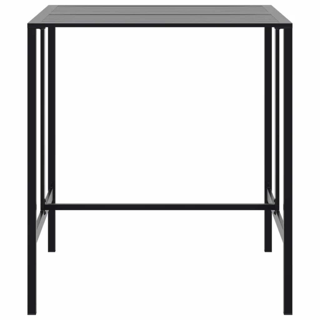 Tavolo da Bar Nero 100x100x110 cm Acciaio Verniciato a Polvere 4009269
