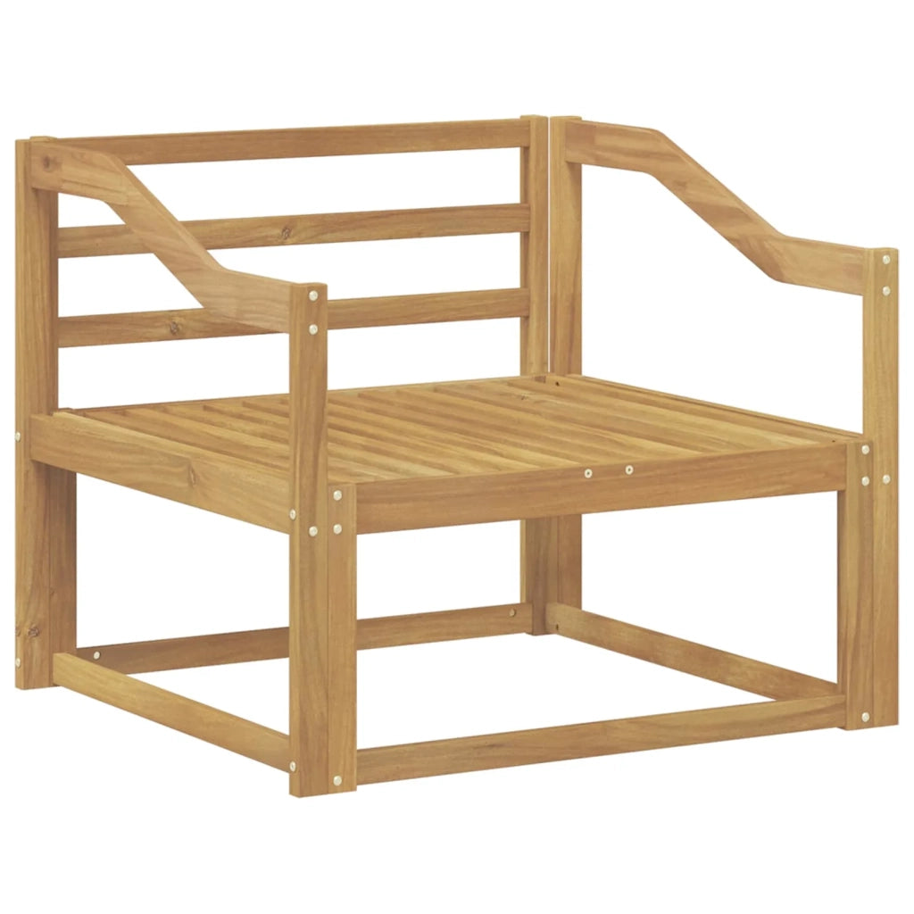 Divano centrale per esterno Legno di Acacia Massello Bianco 3439023