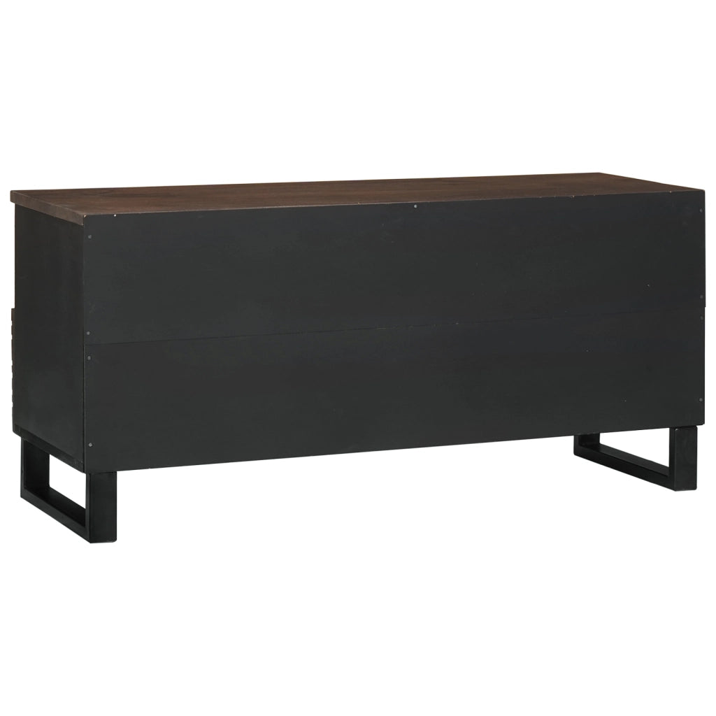 Mobile TV 100x33.5x46 cm Legno massello di mango e legno ingegnerizzato