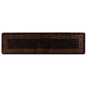 Runner in Moquette | Runner Tappeto MARSA Nero 100 x 350 cm Poliestere e PVC